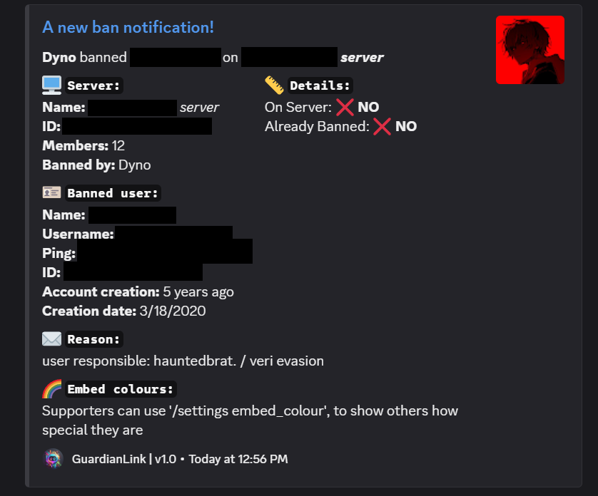 Cross-Server Alert Example